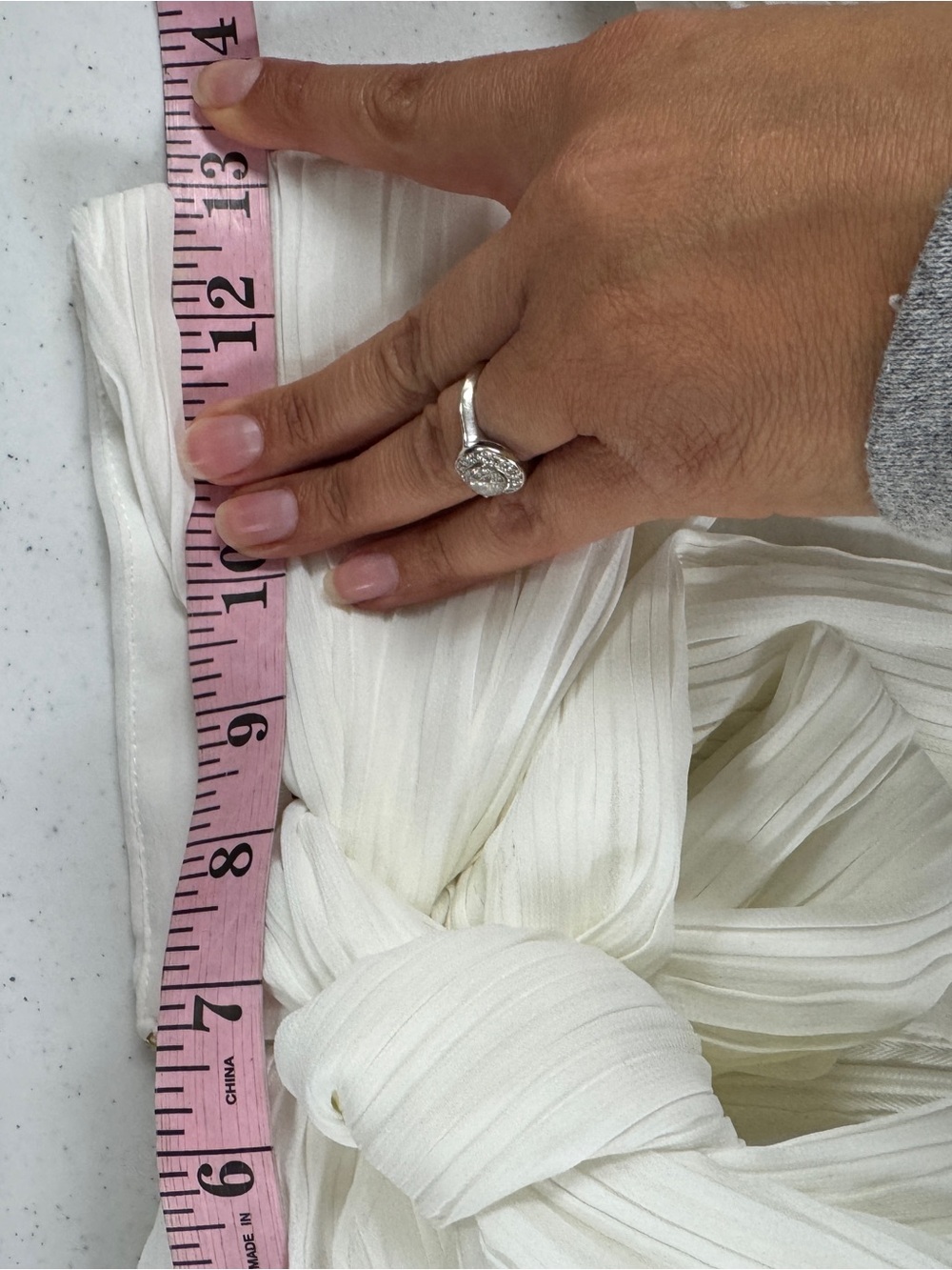 SABO White Cut Out Pleated Maxi Dress - Picture 14 of 15